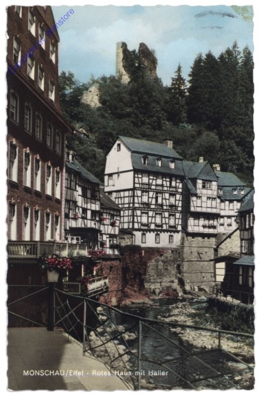 Monschau, Rotes Haus  mit Haller