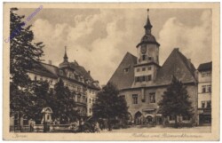 Jena, Rathaus und Bismarckbrunnen