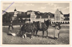 Beuron, Klosterbrüder bei der Arbeit