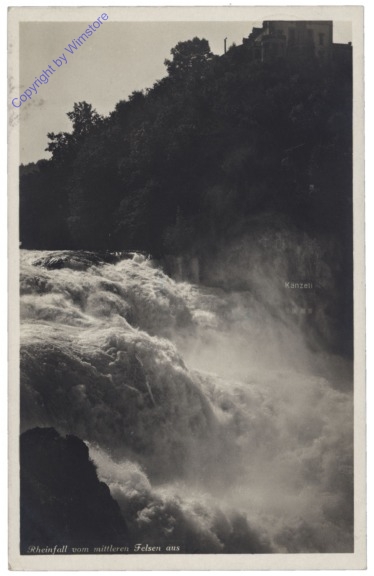 Feldberg, Rheinfall vom mittleren Felsen aus