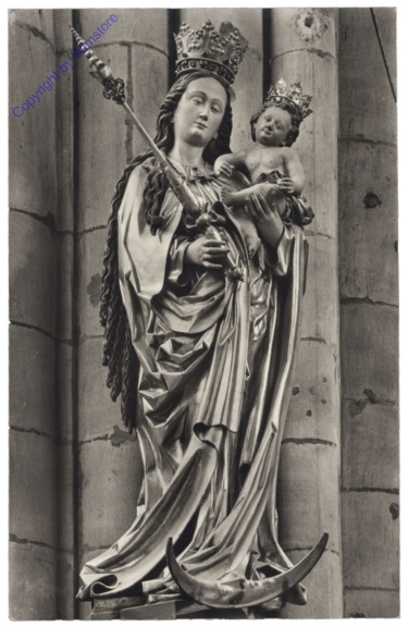 Freiburg, Münster, Madonna auf der Mondsichel