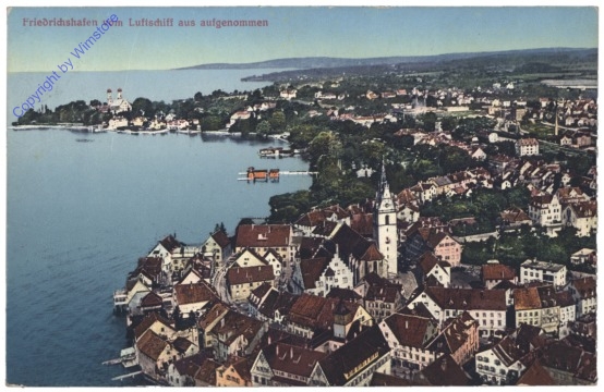 Friedrichshafen, vom Luftschiff aus aufgenommen