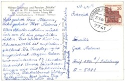 Furtwangen, Höhen-Gasthaus u. Pension Stöckle