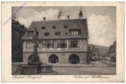 Haslach, Rathaus mit Marktbrunnen