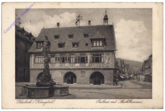 Haslach, Rathaus mit Marktbrunnen