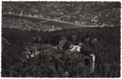 Heidelberg, Königstuhlgipfel mit Blick auf die Stadt