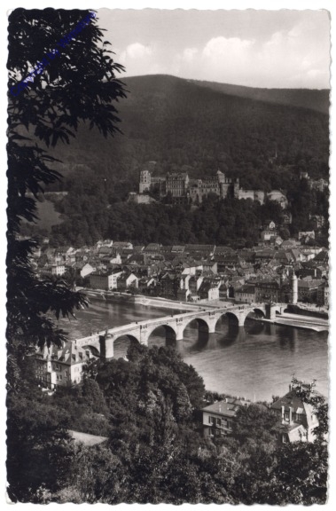 Heidelberg, Panorama mit Blick auf den Königstuhl