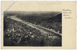 Heidelberg, Blick vom Rindenhäuschen