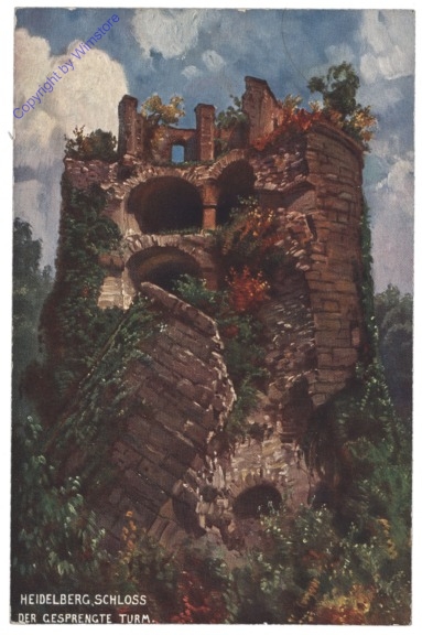 Heidelberg, Schloss, Der gesprengte Turm