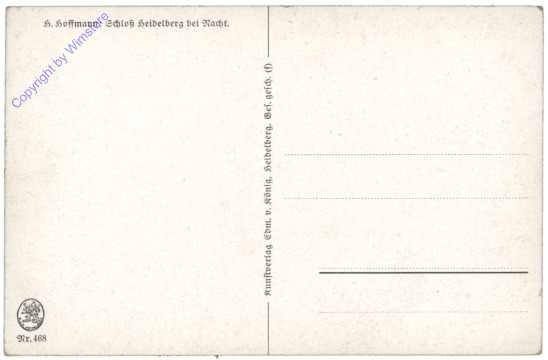 Heidelberg, Schloss Heidelberg bei Nacht