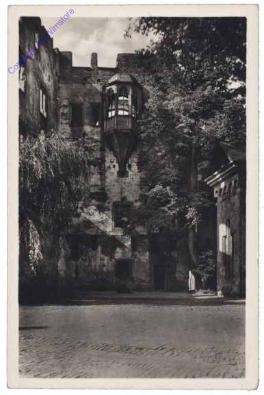 Heidelberg, Schloss Heidelberg, Erker am Bibliotheksbau