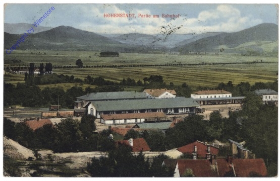ak126691 Hohenstadt, Partie am Bahnhof