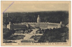 Karlsruhe, Bad. Landesmuseum v. Turm der Stadtkirche gesehen