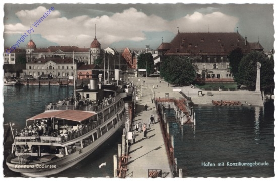 Konstanz, Hafen mit Konziliumsgebäude