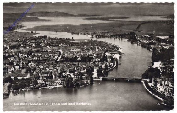 Konstanz, mit Rhein und Insel Reichenau