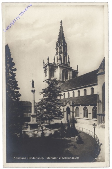 Konstanz, Münster u. Mariensäule