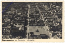 Mannheim, Marktplatz, Flugzeugaufnahme