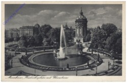 Mannheim, Friedrichsplatz mit Wasserturm