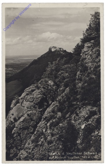 ak126792 Neuffen, Blick v.d. Neuffener Schweiz auf Hohen-Neuffen
