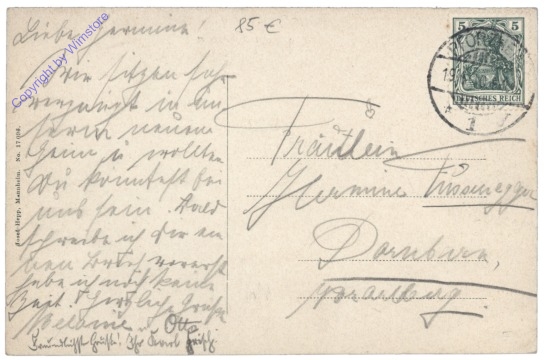 Pforzheim, Zerrenerstrasse mit Synagoge