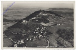 Schäbisch Gmünd, Hohenrechberg mit Ruine vom Flugzeug aus
