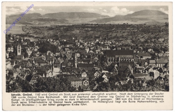 ak126804 Schäbisch Gmünd, Ortsansicht