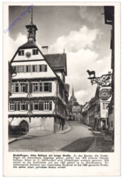 Sindelfingen, Altes Rathaus mit Lange Straße