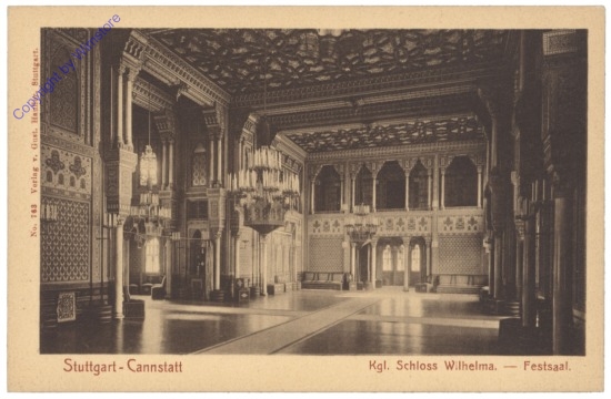 Stuttgart, Cannstatt, Kgl. Schloss Wilhelma, Festsaal