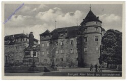 Stuttgart, Altes Schloß und Schillerdenkmal