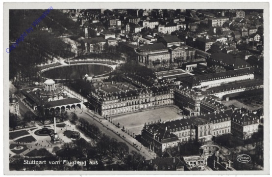 Stuttgart, vom Flugzeug aus