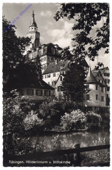 Tübingen, Hölderlinturm u. Stiftskirche