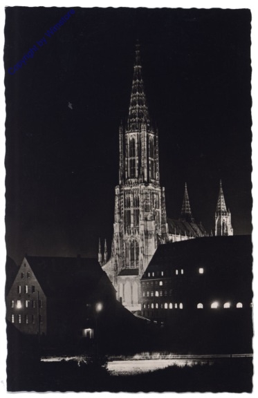 Ulm, Münster bei Nacht