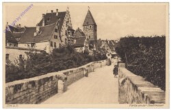 Ulm, Partie an der Stadtmauer