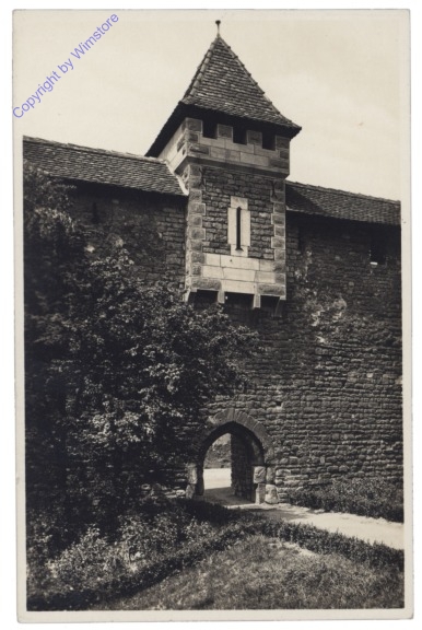Worms, Alte Stadtmauer m. Lutherpförtchen