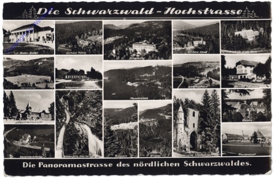 Die Schwarzwald-Hochstrasse, Multiansicht