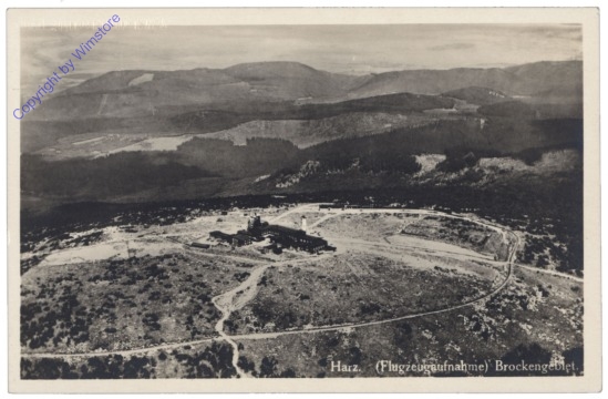 Harz, Flugzeugaufnahme, Brockengebiet