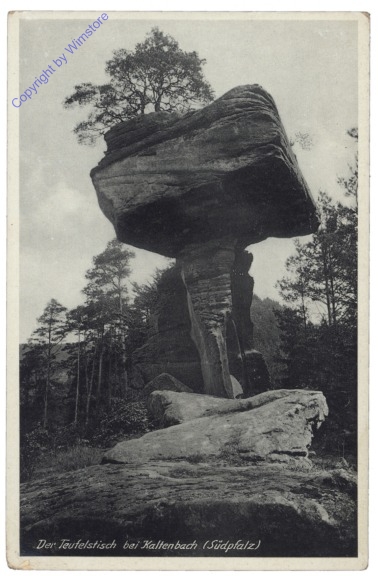 Hinterweidenthal, Der Teufelstisch bei Kaltenbach