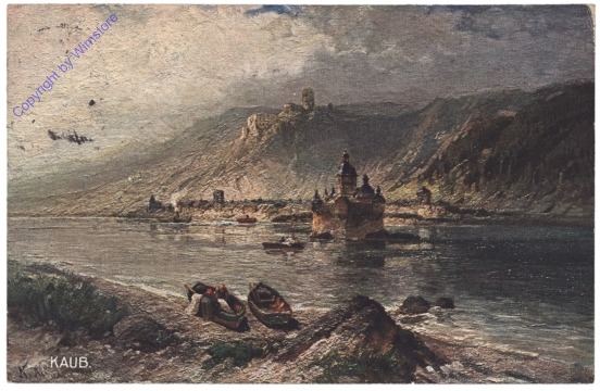 Kaub, Burg Gutenfels und Pfalz