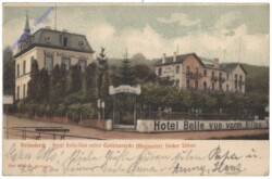 Rolandseck, Hotel Belle-Vue nebst Gartenansicht, Decker Söhne