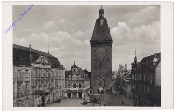 ak127096 Speyer, Oberpostdirektion und Altpörtel