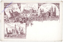 ak127122 Worms, Gruss aus