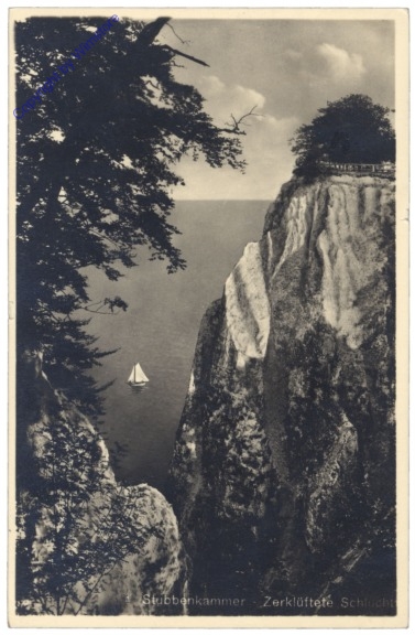 ak127169 Insel Rügen, Sassnitz, Stubbenkammer, zerklüftete Schlucht