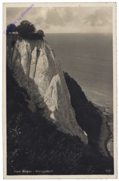 ak127174 Insel Rügen, Königstuhl