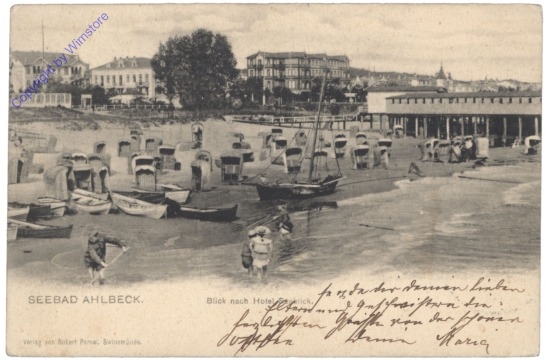 ak127177 Insel Usedom, Ahlbeck, Blick nach Hotel Seeblick