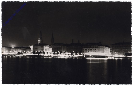 Hamburg, Abend an der Alster