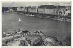 Hamburg, Hamburg-Amerika Linie, Geschäftshaus und Verkehrspavillon an der Binnenalster