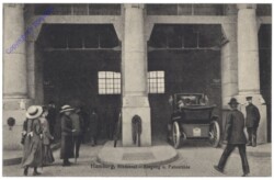 Hamburg, Elbtunnel - Eingang u. Fahrstühle