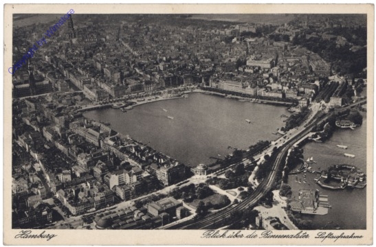 Hamburg, Blick über die Binnenalster