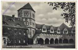 Halle a.d. Saale, Moritzburg, Innenhof mit Turm