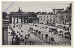 Berlin, Unter den Linden mit Brandenburger Tor und Ostwest-Achse